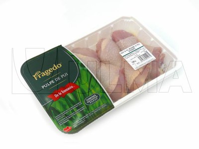 Ambalare parti de pui in caserole rigide in traysealing cu atmosfera modificata (MAP)