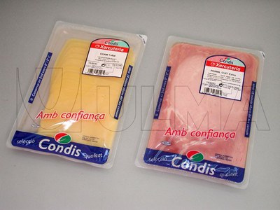 Ambalare produse din carne in termoformare cu film rigid, cu atmosfera modificata in vid