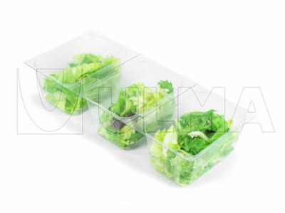 Ambalare salata in caserole in traysealing