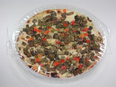 Ambalare pizza in termoformare cu film rigid cu atmosfera modificata (MAP)