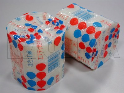 Ambalare sapun in flow pack (hffs) in film shrink